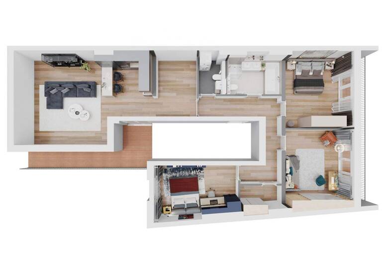 Penthouse zum Kauf 1.260.000 € 4 Zimmer 126,1 m² frei ab 23.12.2027 Kirchstraße 4 Moabit Berlin 10557