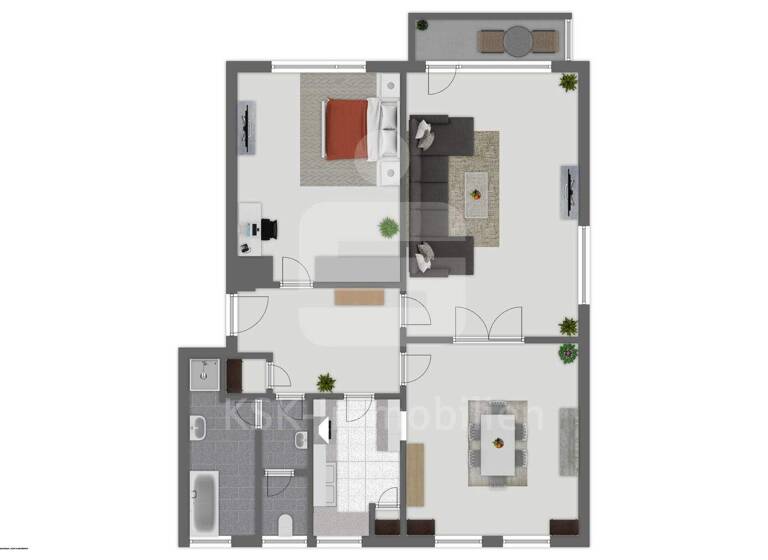 Wohnung zum Kauf 599.000 € 3 Zimmer 104,1 m² 2. Geschoss Altstadt-Süd Köln 50676