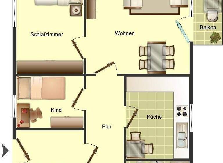 Wohnung zur Miete 429 € 3 Zimmer 58,8 m² EG frei ab 02.05.2026 Feldstraße 12 Blomberg 32825