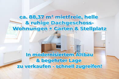 Wohnung zum Kauf 135.000 € 3 Zimmer 88,4 m² Dachgeschoss Apolda Apolda 99510