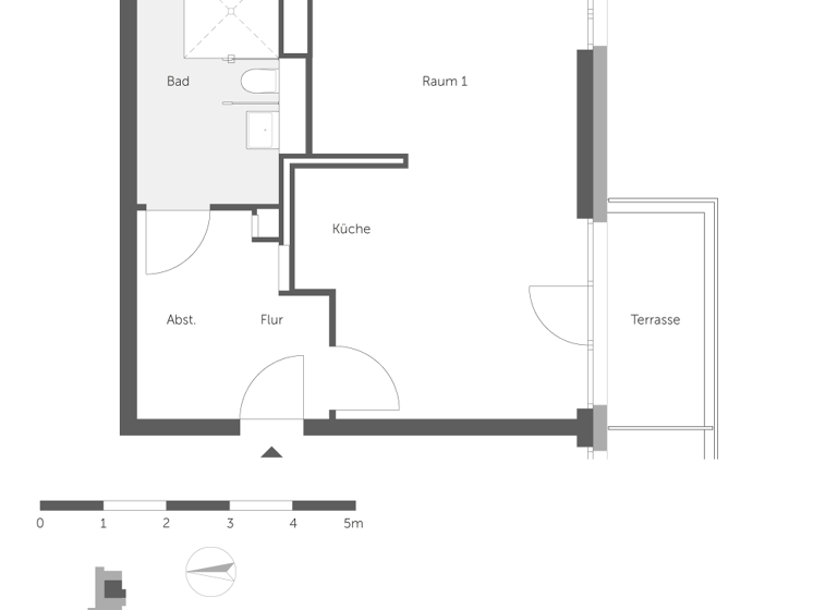 Studio zur Miete nur mit Wohnberechtigungsschein 485 € 1 Zimmer 51 m² EG frei ab sofort Daumstr. 72A Haselhorst Berlin 13599