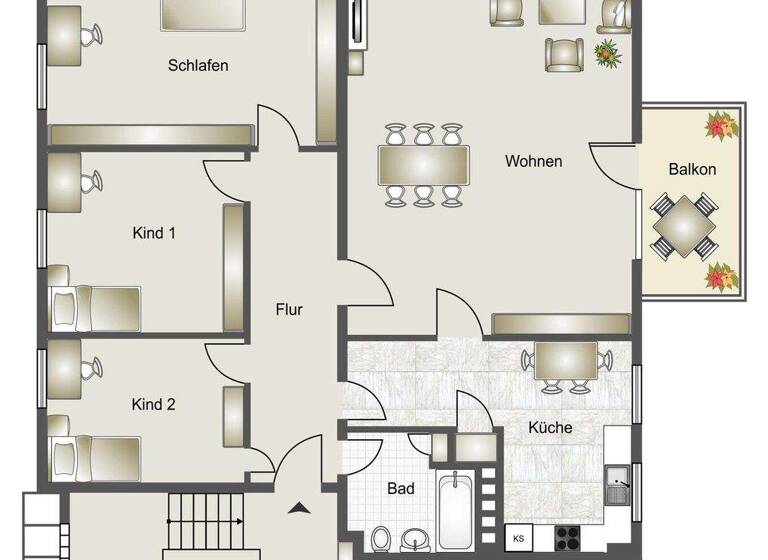 Wohnung zum Kauf 399.000 € 4 Zimmer 126,6 m² 3. Geschoss Heilbronn 74074