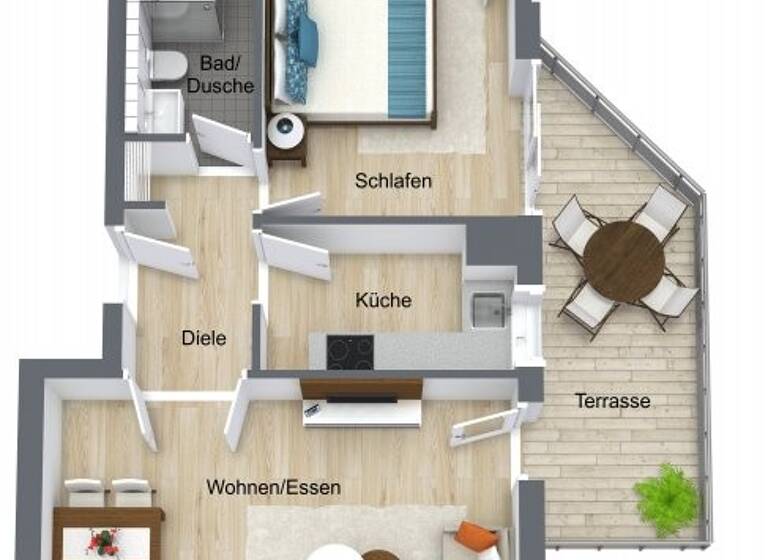 Terrassenwohnung zum Kauf 230.000 € 2 Zimmer 50 m²<br/>Wohnfläche 4<br/>Geschosse ab sofort<br/>Verfügbarkeit Kleinmachnow 14532