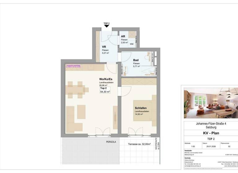 Wohnung zum Kauf - Erstbezug 870.000 € 3 Zimmer 84,2 m² EG frei ab 01.05.2026 Johannes-Filzer-Straße 4 Aigen I Salzburg 5020
