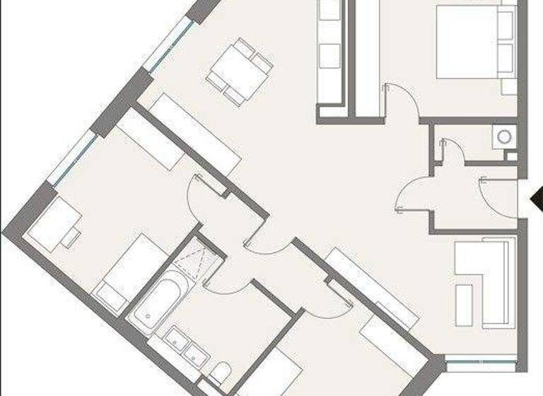 Wohnung zur Miete 1.254 € 4 Zimmer 101,9 m² 2. Geschoss Mockauer Straße 2 Mockau-Nord Leipzig 04357