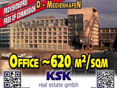 Bürofläche zur Miete provisionsfrei 19,50 € 620 m² Bürofläche Unterbilk Düsseldorf 40219
