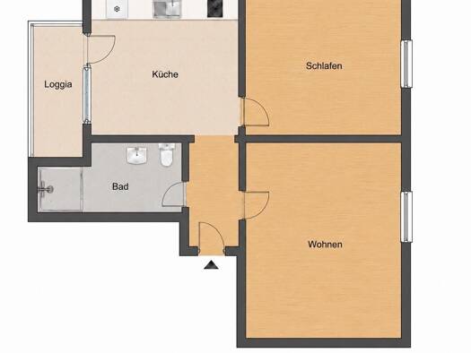 Wohnung zur Miete 1.300 € 2,5 Zimmer 51 m² frei ab 15.08.2026 West Stuttgart 70193