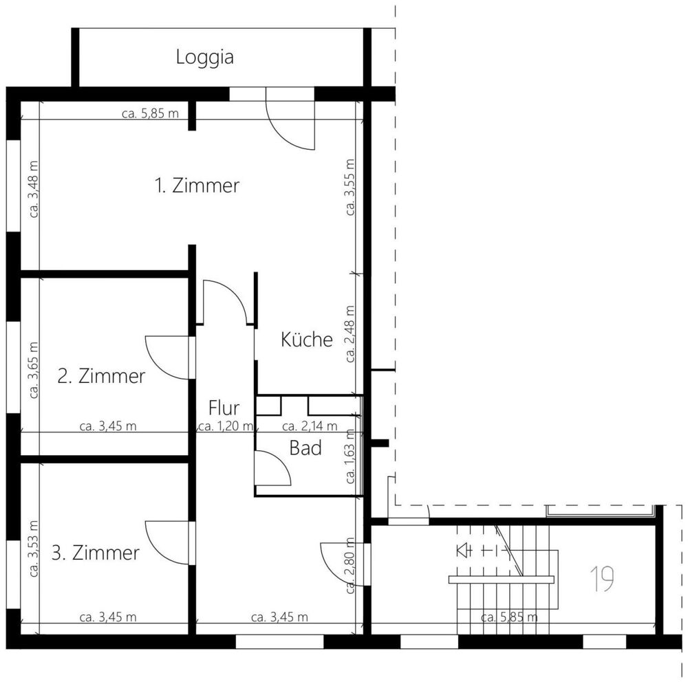 Wohnung zur Miete 543 € 3 Zimmer 77,6 m²<br/>Wohnfläche 3.<br/>Geschoss 01.01.2025<br/>Verfügbarkeit Helene-Weigel-Straße 21 Sachsendorf Cottbus 03050