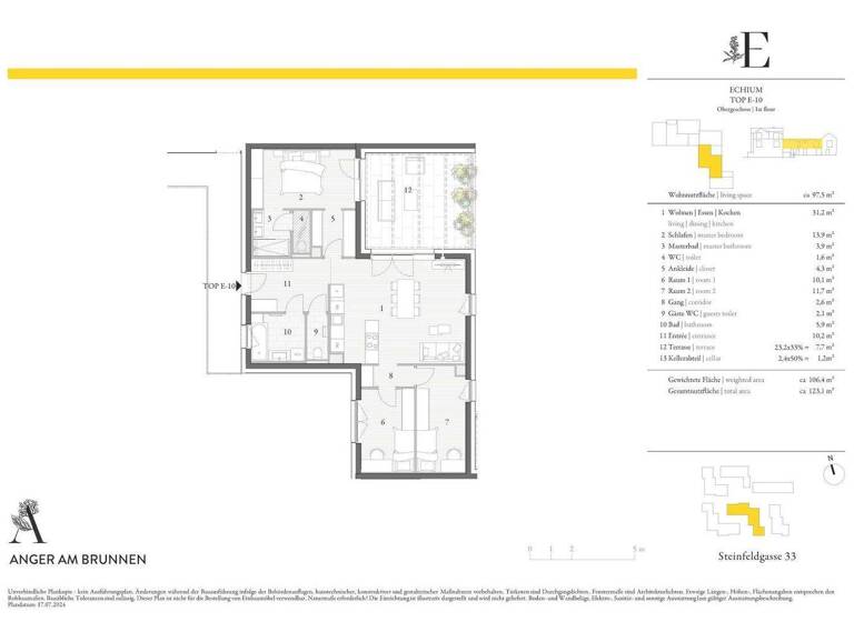 Wohnung zum Kauf - Erstbezug 416.000 € 4 Zimmer 1. Geschoss Hollabrunn 2020