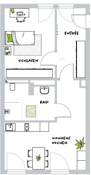 Wohnung zur Miete 988 € 2 Zimmer 56,6 m²<br/>Wohnfläche 3.<br/>Geschoss 01.12.2024<br/>Verfügbarkeit Heinrichstraße 85 Mörsenbroich Düsseldorf-Düsseltal 40239