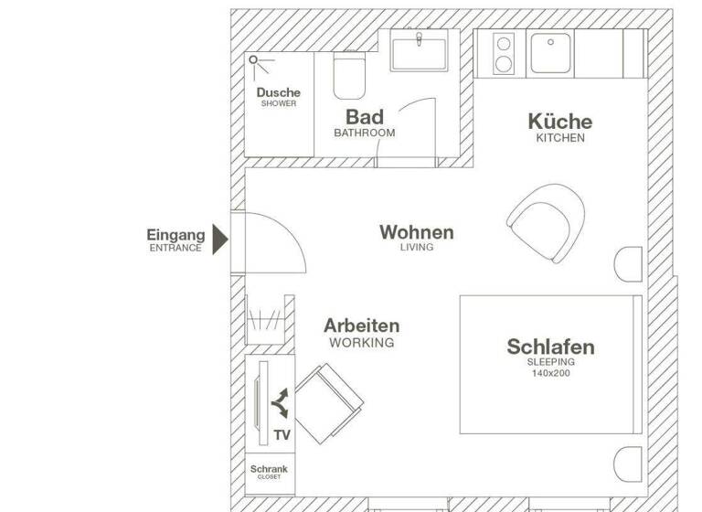 Studio zur Miete Wohnen auf Zeit 1.290 € 1 Zimmer 25 m² frei ab sofort Vorsfelde Wolfsburg 38448