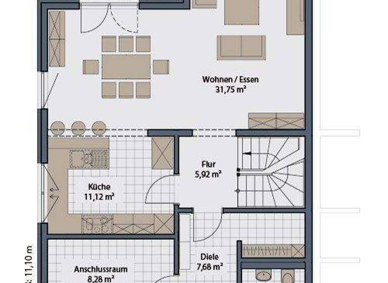 Doppelhaushälfte zum Kauf provisionsfrei 575.000 € 5 Zimmer 134 m² 385 m² Grundstück Atzenhof Fürth 90768