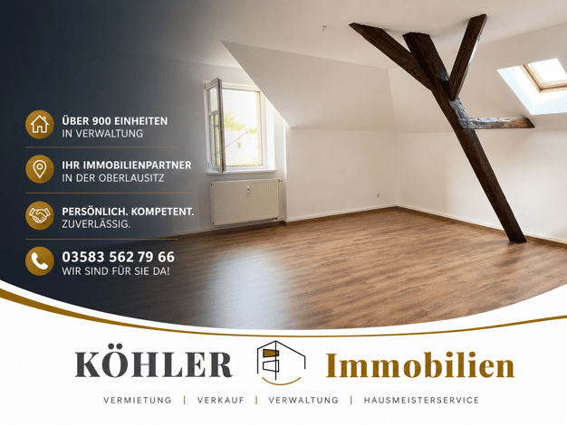 Wohnung zur Miete 400 € 2 Zimmer 64,9 m² 2. Geschoss frei ab sofort August-Bebel-Straße 130 Olbersdorf 02785