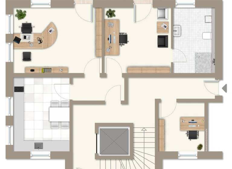 Bürofläche zur Miete 9,10 € 87,5 m² Bürofläche Armstorf Sankt Wolfgang 84427