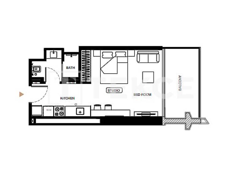 Studio zum Kauf 202.000 € 1 Zimmer 38 m² 2. Geschoss Dubai