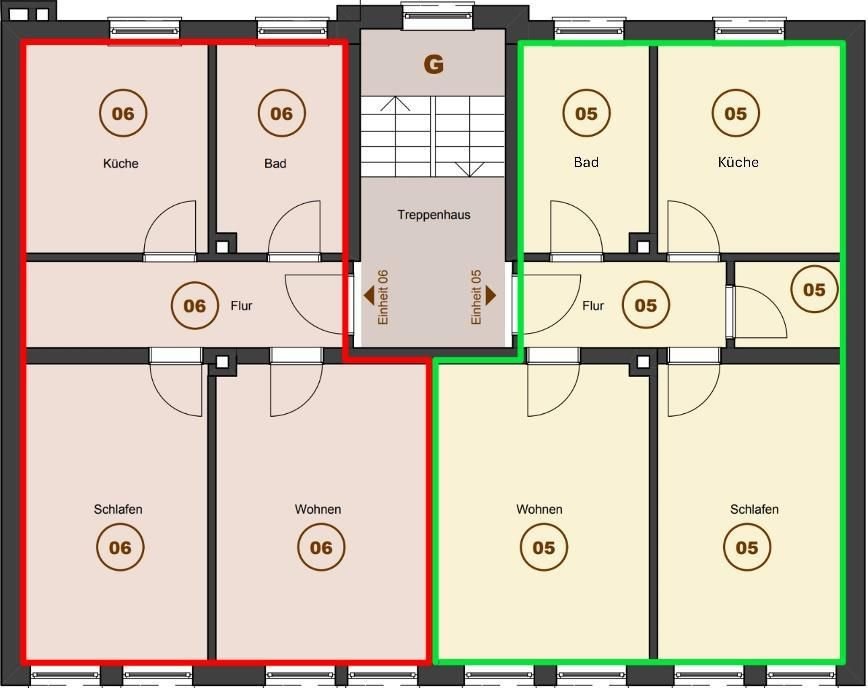 Wohnung zur Miete 810 € 2 Zimmer 54 m²<br/>Wohnfläche 1.<br/>Geschoss ab sofort<br/>Verfügbarkeit Wöhrd Nürnberg 90489