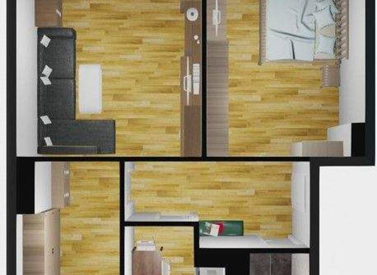 Wohnung zur Miete 400 € 3 Zimmer 59,9 m² 3. Geschoss Am Rondel 10 Innenstadt Dessau-Roßlau 06842