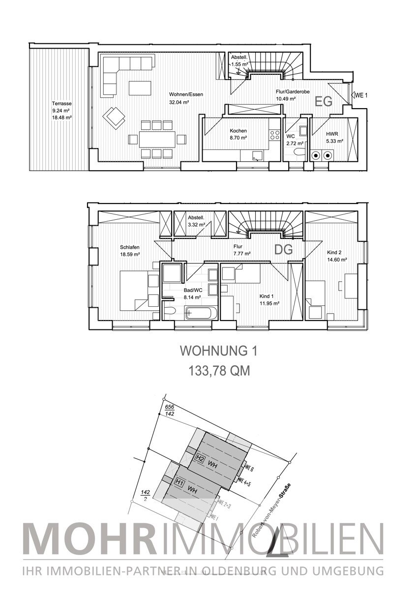 Reihenendhaus zur Miete 1.700 € 4 Zimmer 133 m²<br/>Wohnfläche 100 m²<br/>Grundstück 01.12.2024<br/>Verfügbarkeit Robert-von-Mayer-Straße 96D Meerkamp Oldenburg (Oldenburg) / Bümmerstede 26133