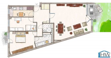 Terrassenwohnung zum Kauf 235.000 € 3 Zimmer 89,5 m² 1. Geschoss frei ab sofort Aachener Str. 110 Keldenich Wesseling 50389