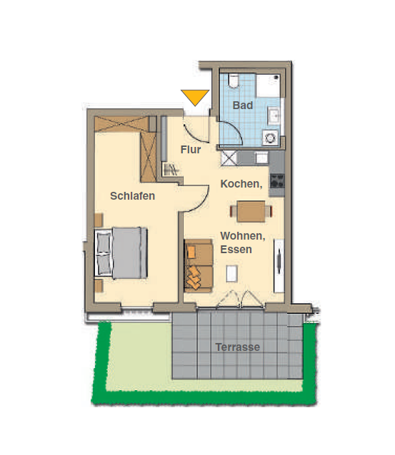 Wohnung zum Kauf 239.000 € 2 Zimmer 59 m²<br/>Wohnfläche 01.04.2025<br/>Verfügbarkeit Musikerviertel Schweinfurt 97424