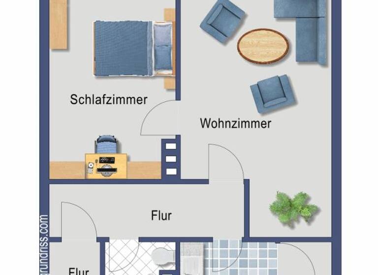 Wohnung zum Kauf provisionsfrei 172.000 € 2 Zimmer 57,3 m² 2. Geschoss Saturnweg 21 Zollhaus Nürnberg 90471