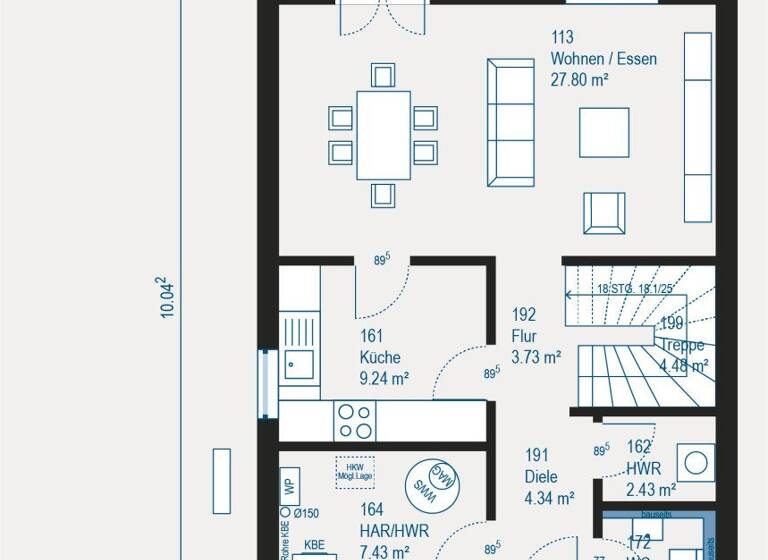 Doppelhaushälfte zum Kauf provisionsfrei 419.315 € 4 Zimmer 123 m² 375 m² Grundstück Neukirch 88099