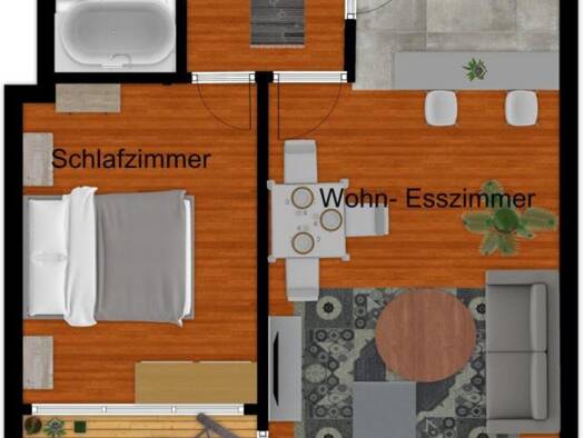 Wohnung zur Miete 740 € 2 Zimmer 54 m² 6. Geschoss frei ab sofort Wiesdorf Leverkusen 51373
