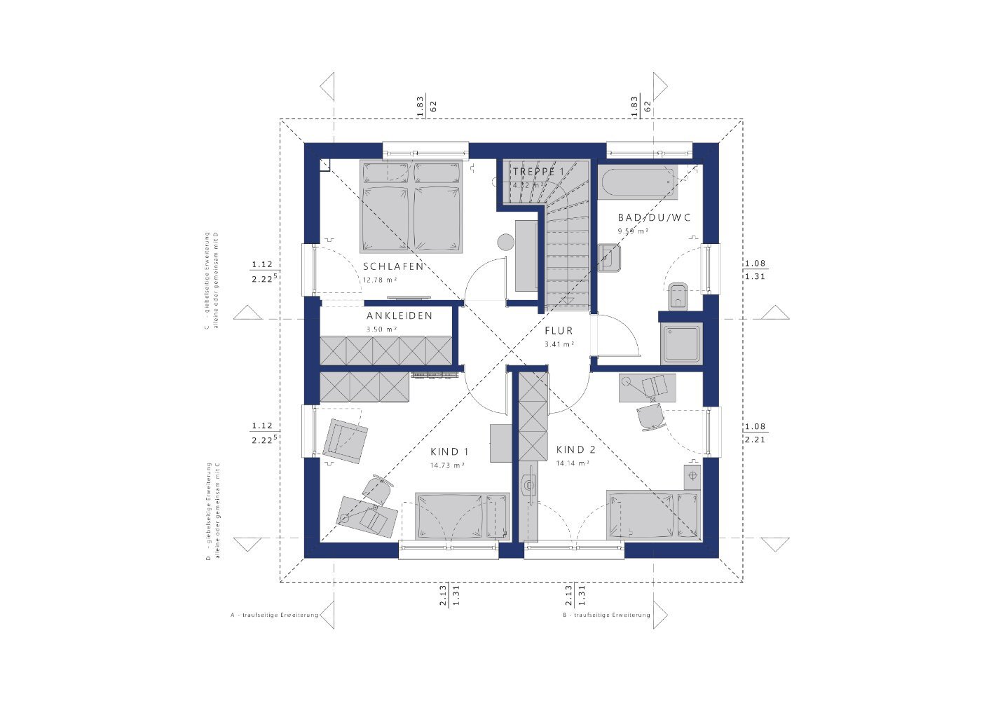 Einfamilienhaus zum Kauf 648.900 € 5 Zimmer 124 m²<br/>Wohnfläche 800 m²<br/>Grundstück Erlenbach Erlenbach am Main 63906