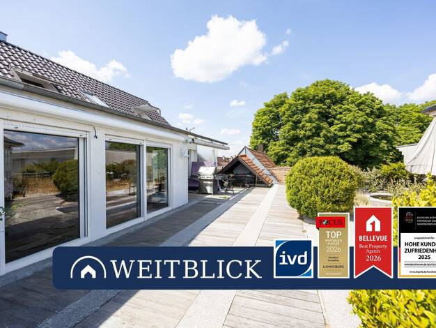 Penthouse zur Miete 2.750 € 6,5 Zimmer 301 m² 3. Geschoss frei ab 01.10.2026 Mitte Ludwigsburg 71638