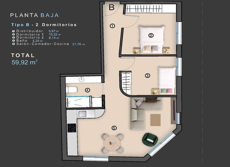 Wohnung zum Kauf 183.000 € 59 m² Torrevieja 03180