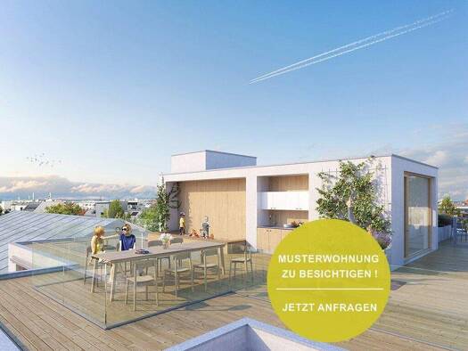 Terrassenwohnung zum Kauf - Erstbezug 447.000 € 2 Zimmer 55,5 m² 3. Geschoss frei ab 01.06.2026 Speisinger Straße Wien 1130