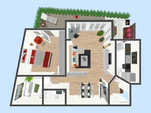 Wohnung zur Miete 540 € 2 Zimmer 71 m² 1. Geschoss frei ab sofort Rüssenstraße 19 Suhl 98527