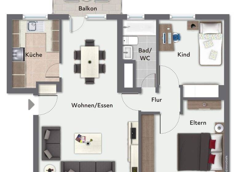 Wohnung zur Miete 2.100 € 3 Zimmer 90 m² 1. Geschoss Obergiesing München 81549