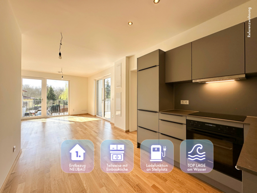 Wohnung zur Miete - Erstbezug 868 € 2 Zimmer 43,6 m² 1. Geschoss frei ab 01.04.2026 Zöbigker Straße 130 Markkleeberg 04416