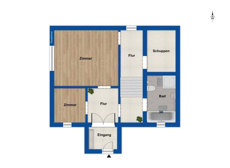 Einfamilienhaus zum Kauf provisionsfrei 44.327 € 4 Zimmer 65 m² 590 m² Grundstück Frankleben 06259