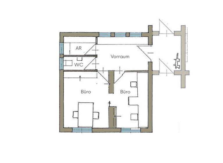 Bürofläche zur Miete 12,56 € 2 Zimmer 43 m² Bürofläche Schwarzach-Tobelstraße 25 Schwarzach 6858