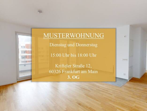 Wohnung zum Kauf - Erstbezug 419.900 € 2 Zimmer 61,5 m² EG Gallus Frankfurt 60326
