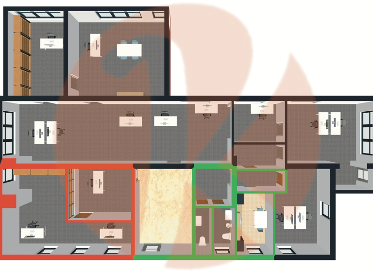 Bürofläche zur Miete provisionsfrei 1.610 € 6 Zimmer 182,4 m² Bürofläche Innenstadt Schweinfurt 97421
