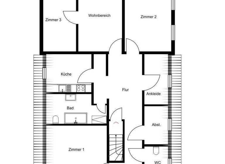 Wohnung zur Miete 1.400 € 4 Zimmer 120 m² 1. Geschoss frei ab sofort Bergedorf Hamburg 21029