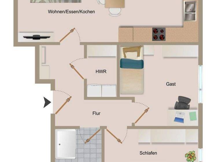 Wohnung zum Kauf 289.000 € 3 Zimmer 62,7 m² Esens 26427