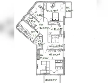 Wohnung zur Miete Tauschwohnung 1.300 € 5 Zimmer 128 m² 1. Geschoss Bornim Potsdam 14469