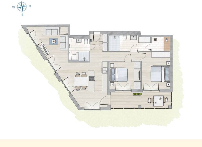 Terrassenwohnung zum Kauf provisionsfrei 1.045.500 € 3 Zimmer 86,9 m²<br/>Wohnfläche 2.<br/>Geschoss Zingst Zingst 18374