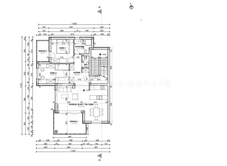 Wohnung zum Kauf 430.000 € 3 Zimmer 68 m² 1. Geschoss Njivice