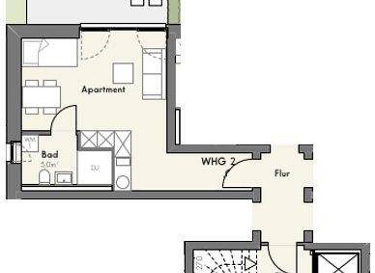 Terrassenwohnung zur Miete - Erstbezug 995 € 1 Zimmer 36,8 m² frei ab 01.05.2026 Mauritz Münster 48155