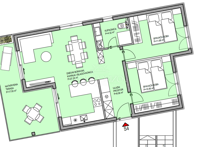 Wohnung zum Kauf 270.000 € 3 Zimmer 1. Geschoss Okrug 21223