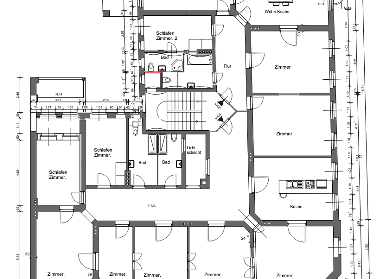 Bürofläche zur Miete 2.500 € 8 Zimmer 210 m² Bürofläche James-von-Moltke-Straße 35 Innenstadt Görlitz 02826