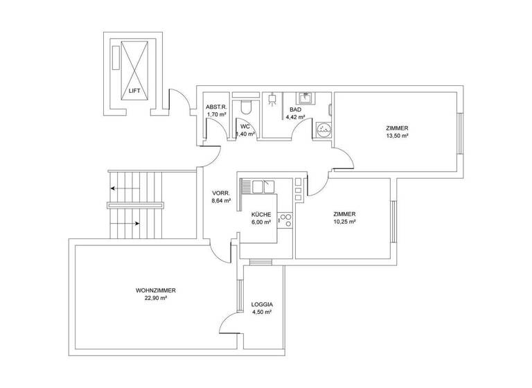 Wohnung zum Kauf provisionsfrei 287.000 € 3 Zimmer 73 m² 3. Geschoss Haferstraße 10 Traun 4050