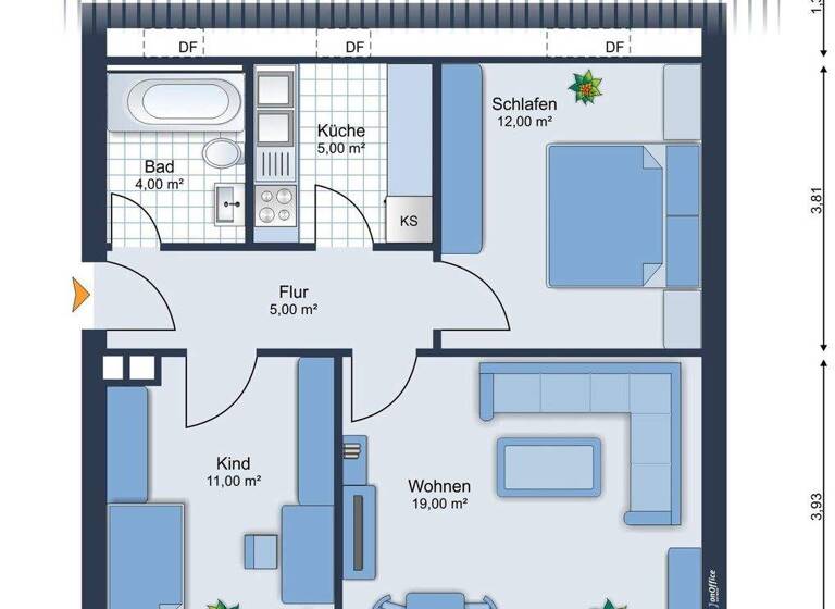 Wohnung zum Kauf 139.000 € 3 Zimmer 56 m² Eutin 23701