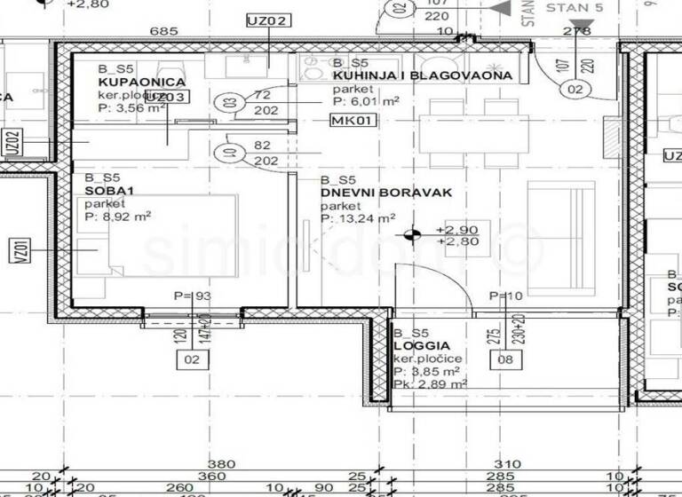 Studio zum Kauf 170.000 € 1 Zimmer 38 m² 1. Geschoss Trogir