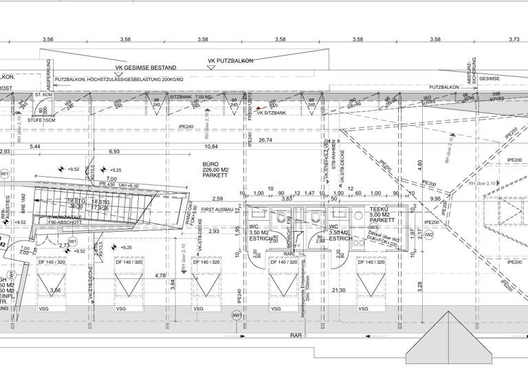 Büro zur Miete 4.299 € 5 Zimmer Wien,Landstraße 1030